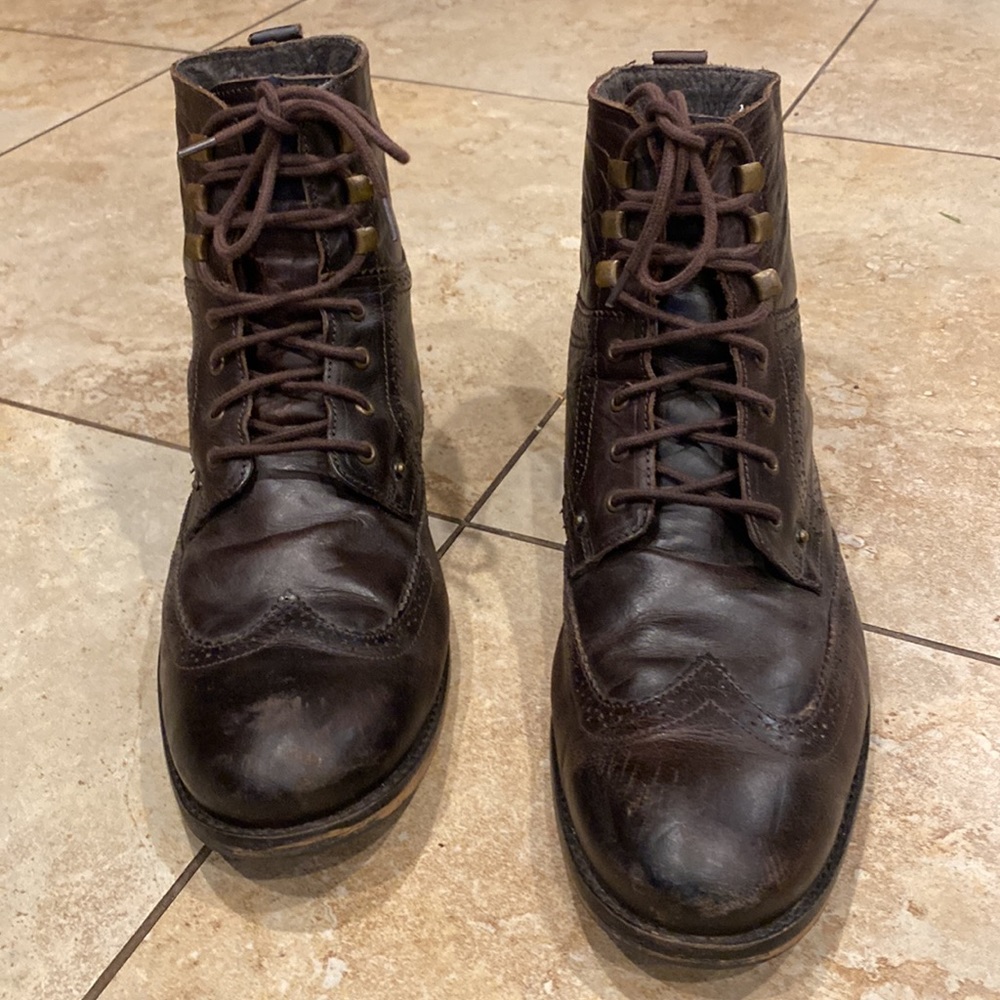 Jeffery Tyler Leather Man’s Lace Boots size 13 - Picture 10 of 16